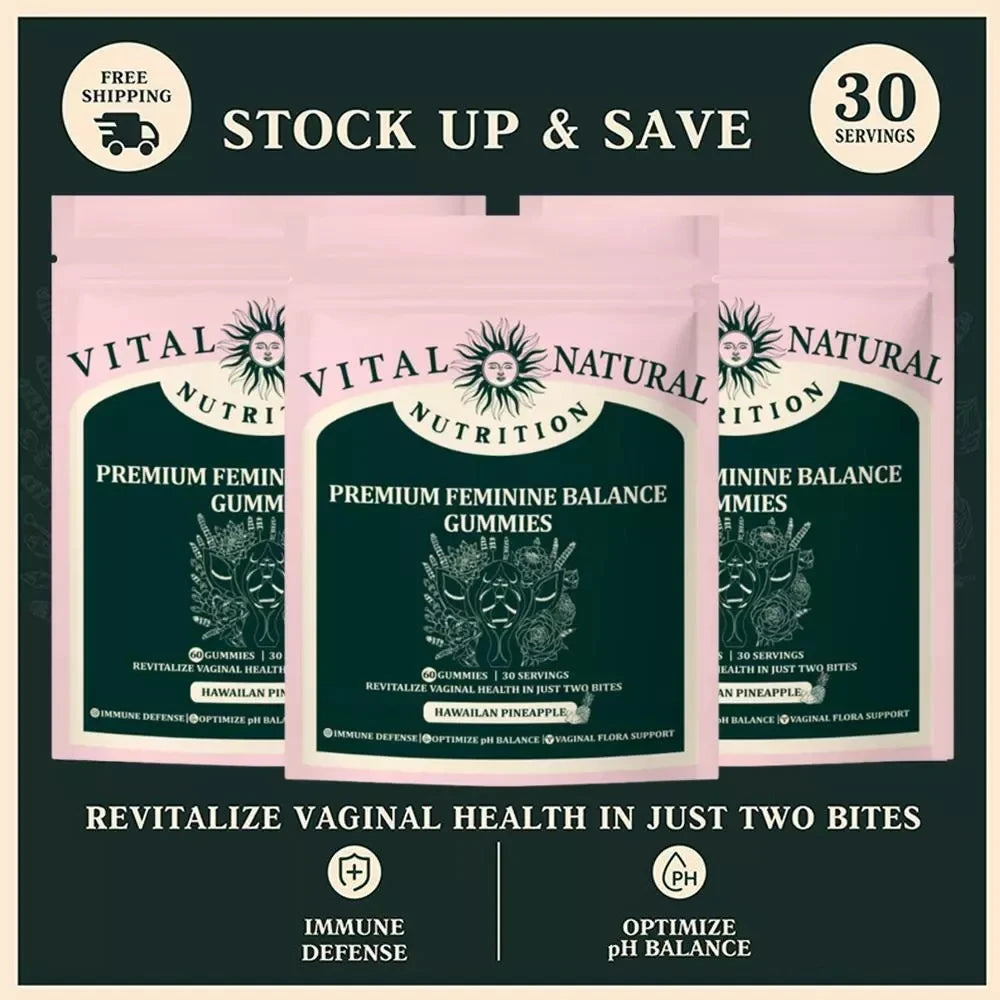 Vital Source Feminine Balance Gummies – Hawaiian Pineapple