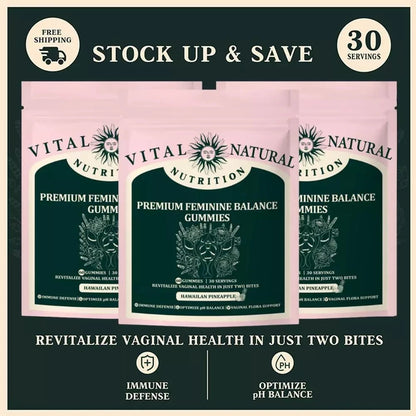 Vital Source Feminine Balance Gummies – Hawaiian Pineapple